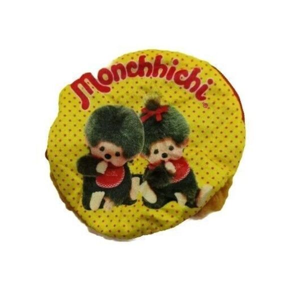 Monchichi Round Fluffy Small Pouch - Picture 1 of 5